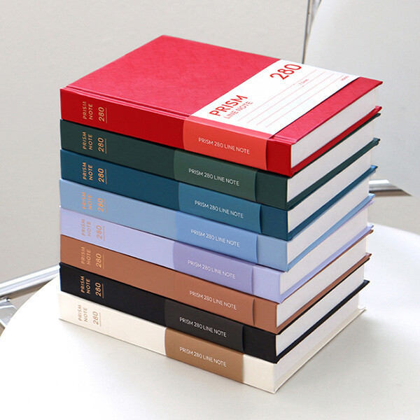 프리즘 280 라인 양장노트(B6 32절 유선 필기 필사 독서노트 일기장)