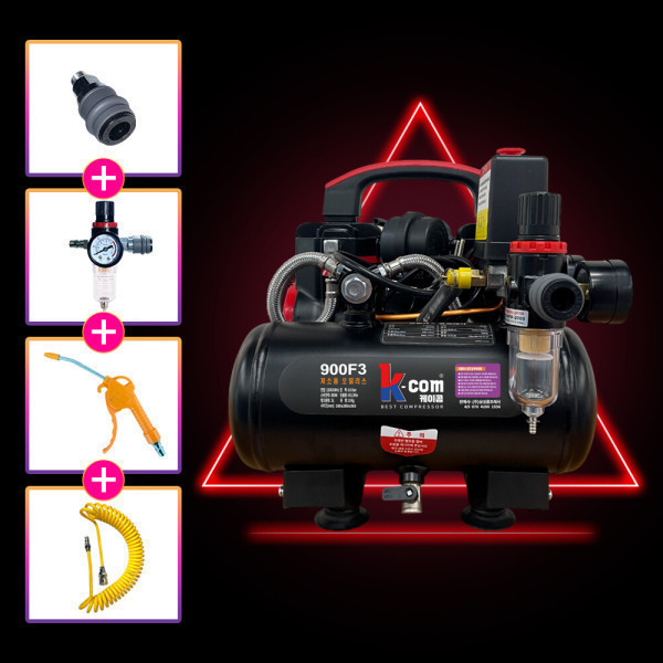 삼성콤프 오일리스 콤프레셔 저소음 스톰 900F3