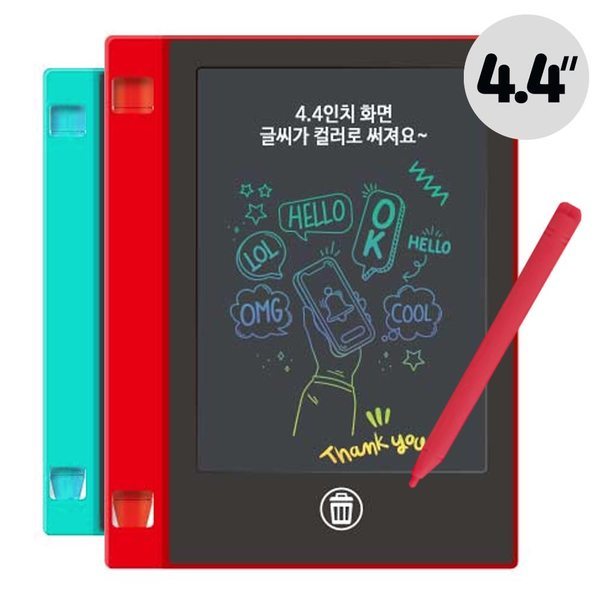 3500 해피 LCD 전자 메모장 (4.4인치) 만능 노트 패드 메모보드