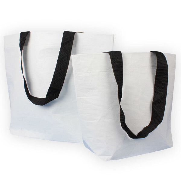 리유저블백 오픈형 (중) 쇼퍼백 보조가방 방수 타포린백