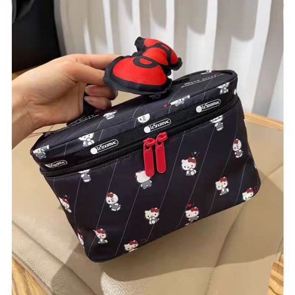 국내배송 레스포삭 키티 화장품 파우치 칸막이