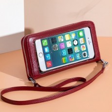 터치가 편한 고퀄리티 가죽 폰지갑 카드지갑 여성 인기 크로스백(PL7334) 고급진 가방 가격은 저렴하게