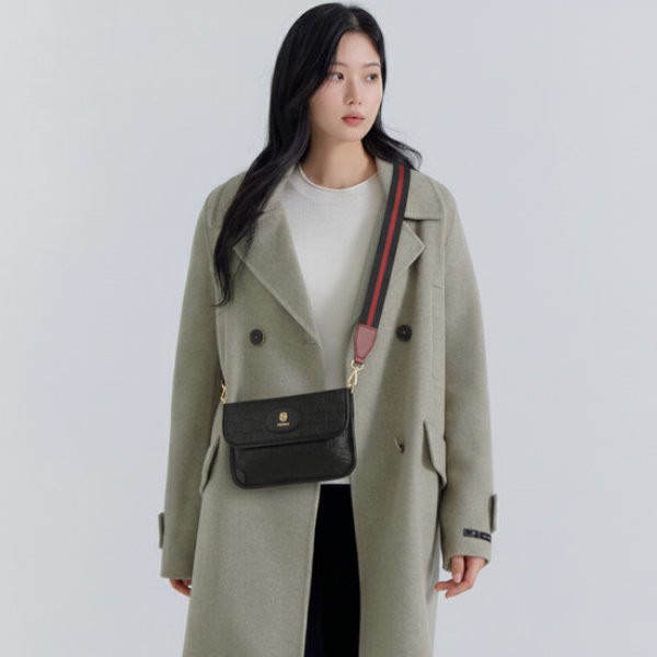 지센 여성 피어로즈 모 노 그 램 패턴 클러치백 LAABO902_BK