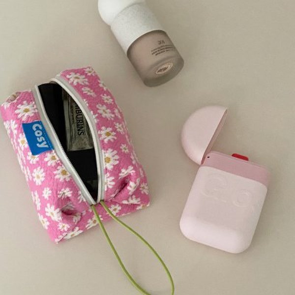 (텐바이텐)DAISY COSY POUCH_ peach