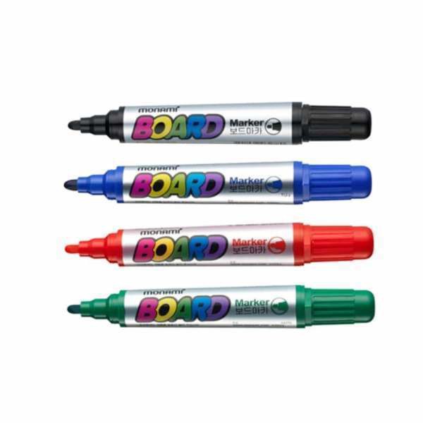 모나미 보드마카 2.0mm /총 120개/ 12개입x10통/대량/추가배송비없음/4컬러/학교/유치원/학원/